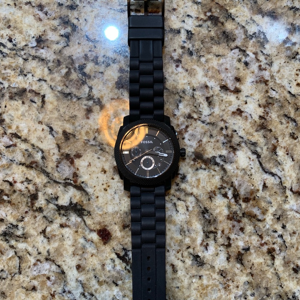 Black Fossil Watch